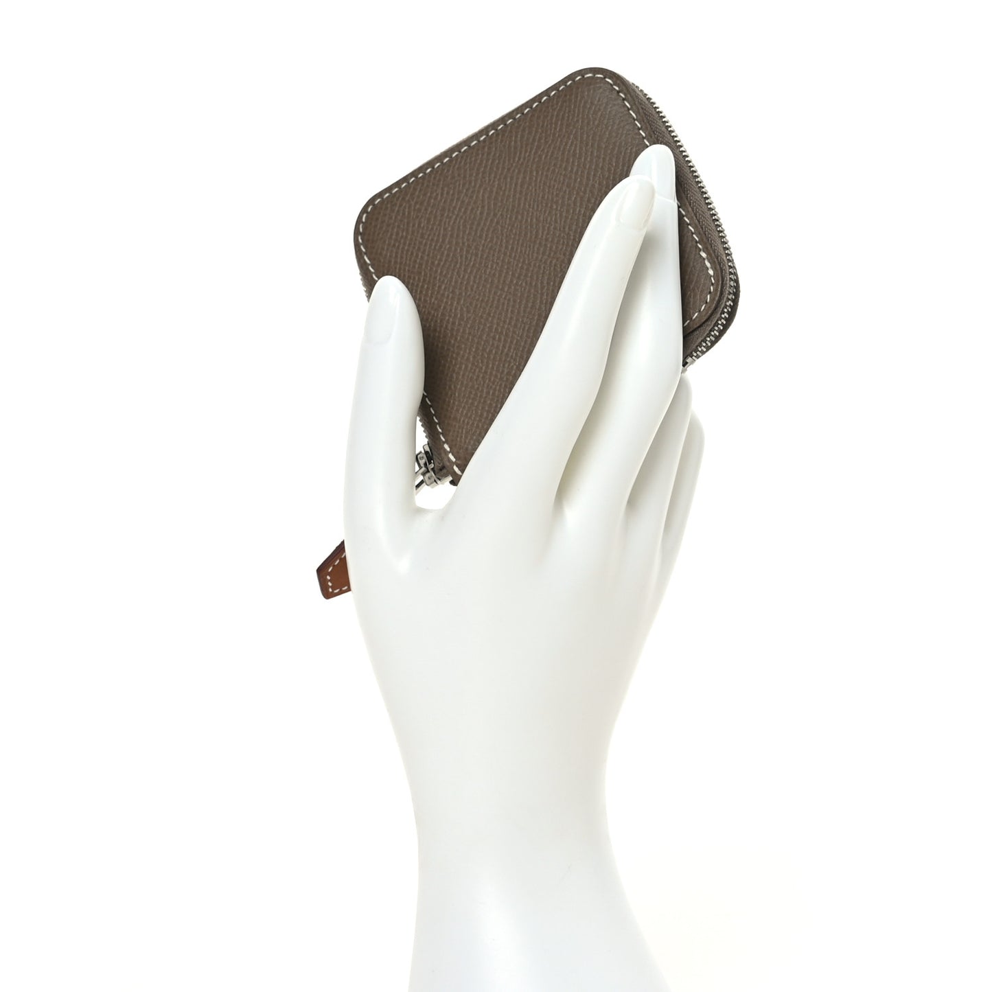 Epsom Silk'In Coin Purse Etoupe