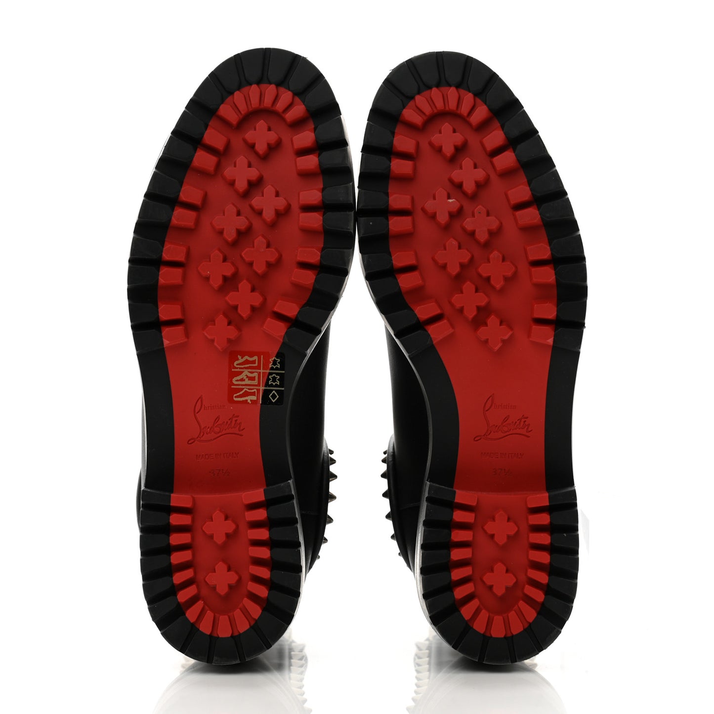 Nappa Spiked Capahutta Flat Chelsea Boots 37.5 Black