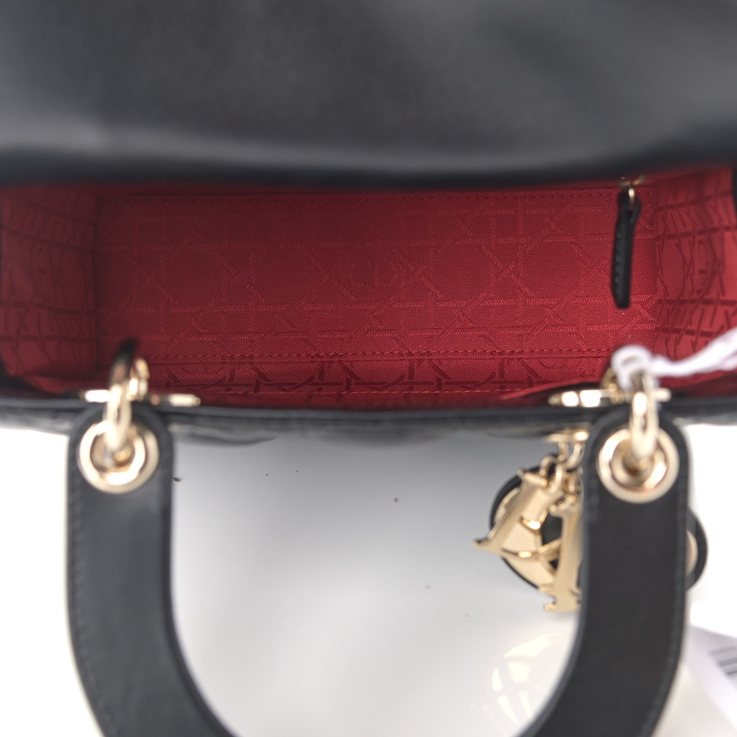 Christian Dior Lambskin Cannage Small Lucky Badges My Lady Dior Black 4 of 7