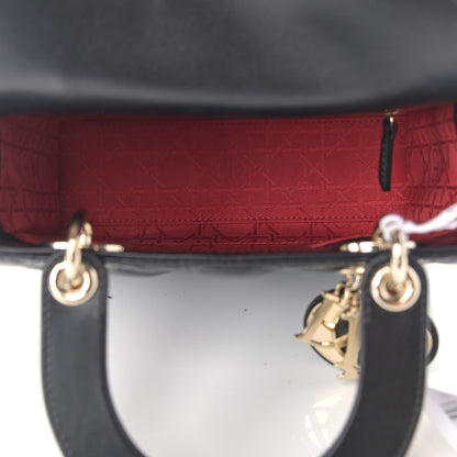 Christian Dior Lambskin Cannage Small Lucky Badges My Lady Dior Black 4 of 7