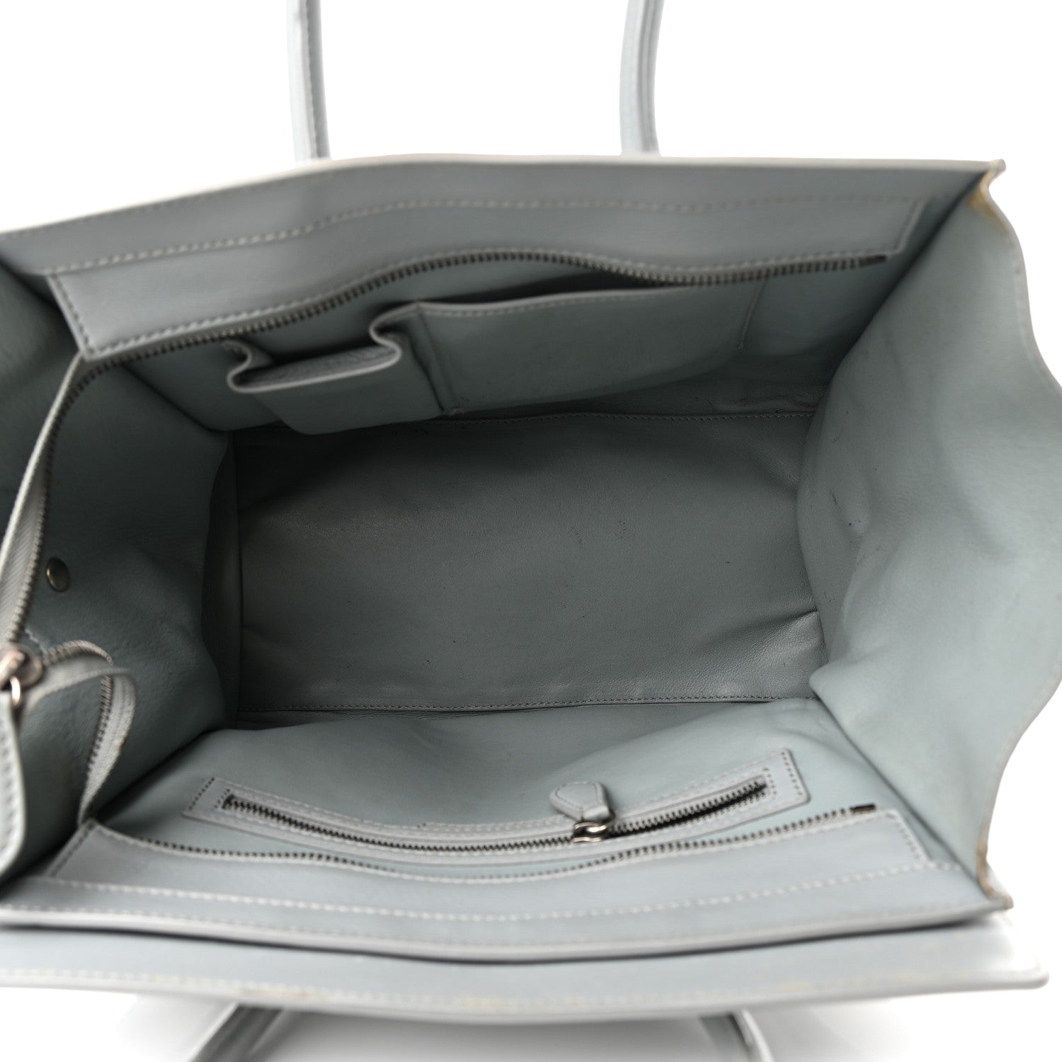 Celine Smooth Calfskin Mini Luggage Sky Blue 5 of 18
