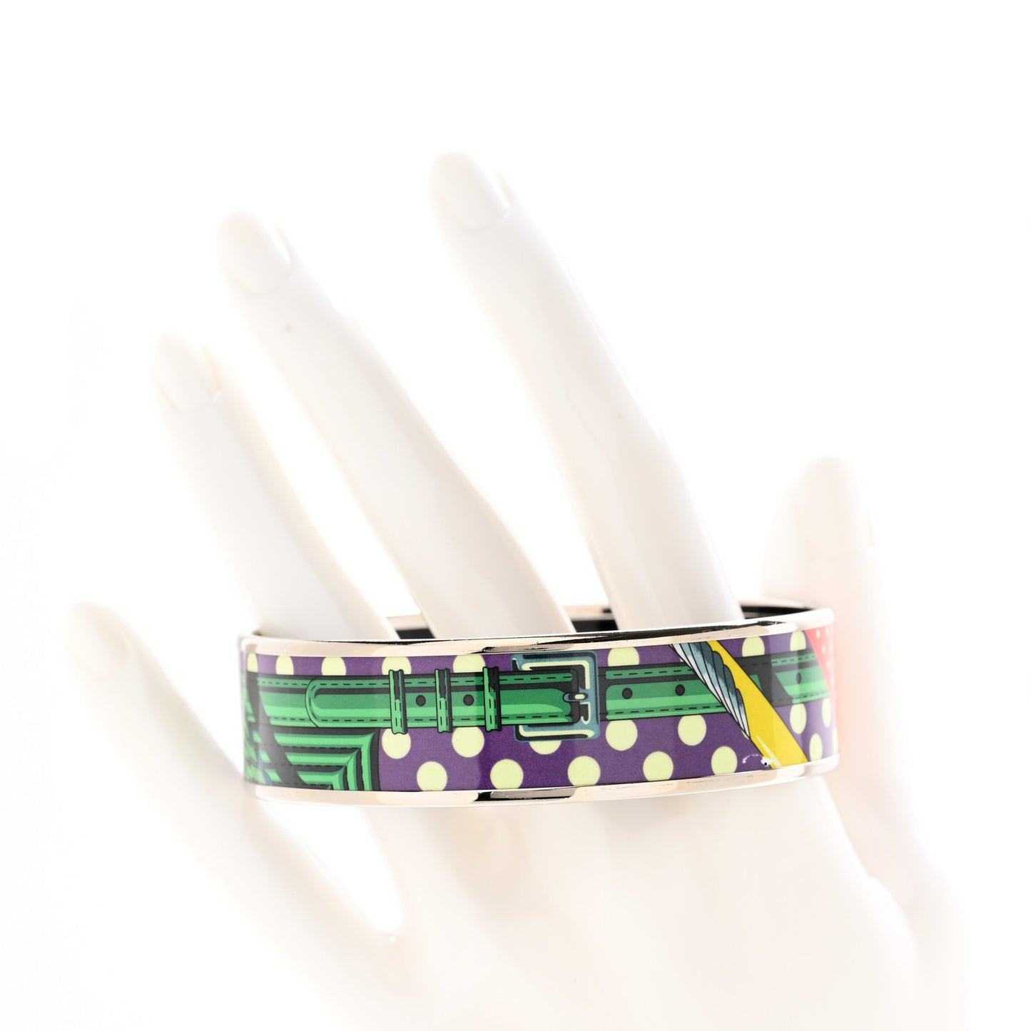 Enamel Printed Wide Bracelet