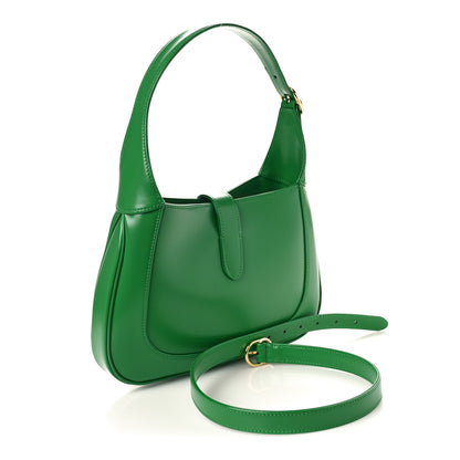 Gucci Boarded Dyana Lux Calfskin Small Jackie 1961 Hobo Emerald 2 of 9