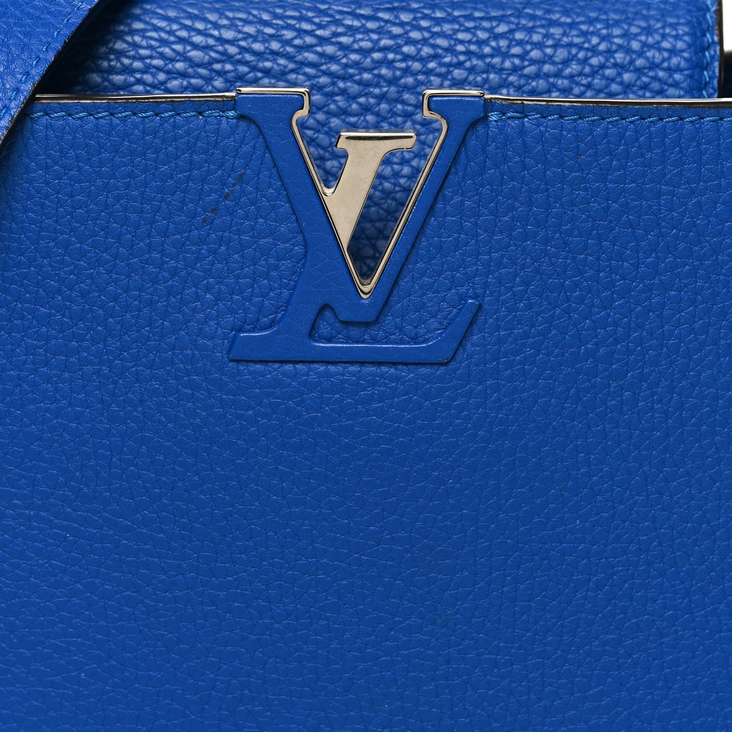 Louis Vuitton Taurillon Capucines BB Royal Blue 8 of 10