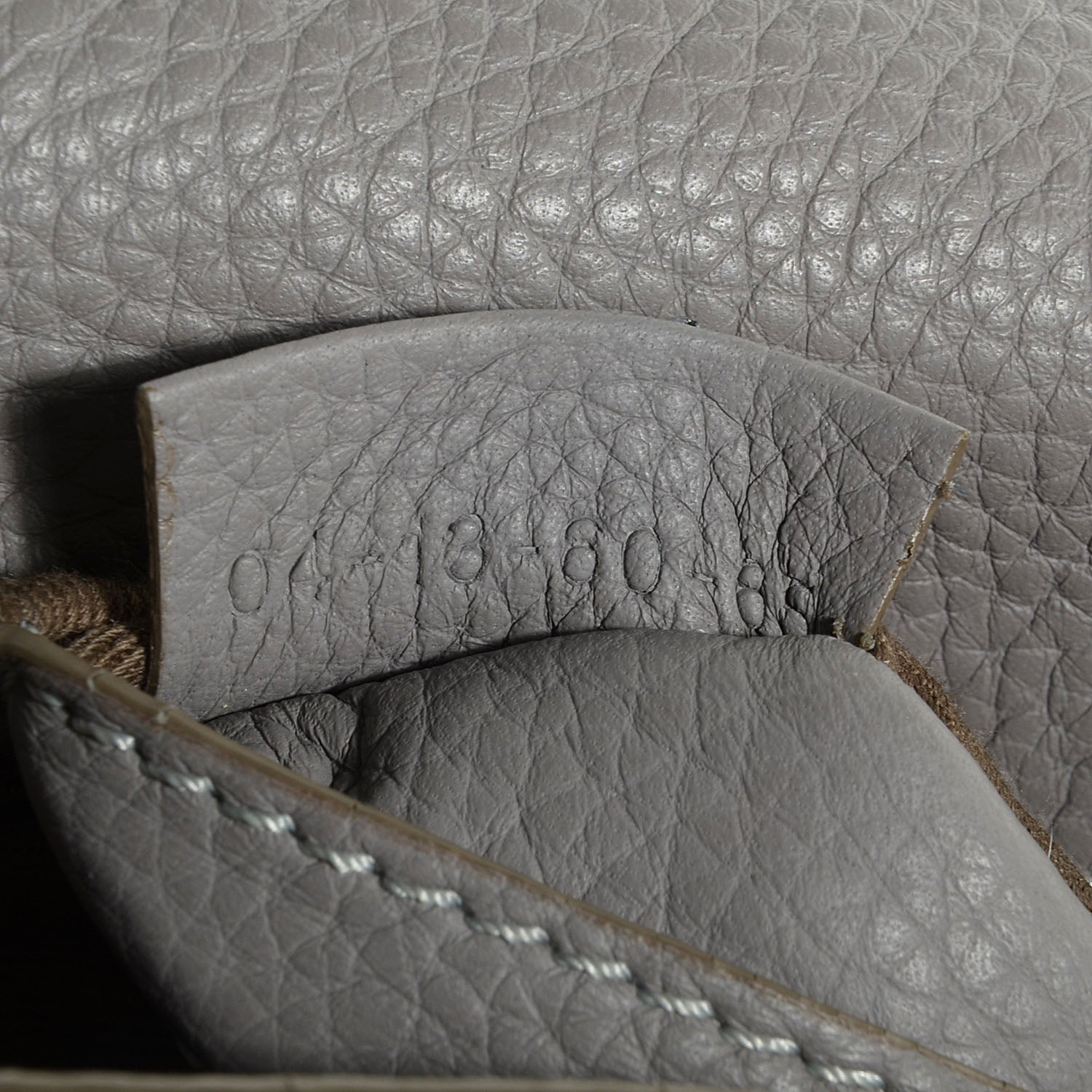 Chloe Calfskin Mini Marcie Round Crossbody Bag Cashmere Grey 9 of 10