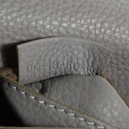 Chloe Calfskin Mini Marcie Round Crossbody Bag Cashmere Grey 9 of 10