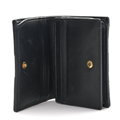 Gucci Calfskin Matelasse GG Marmont Card Case Wallet Black 6 of 10