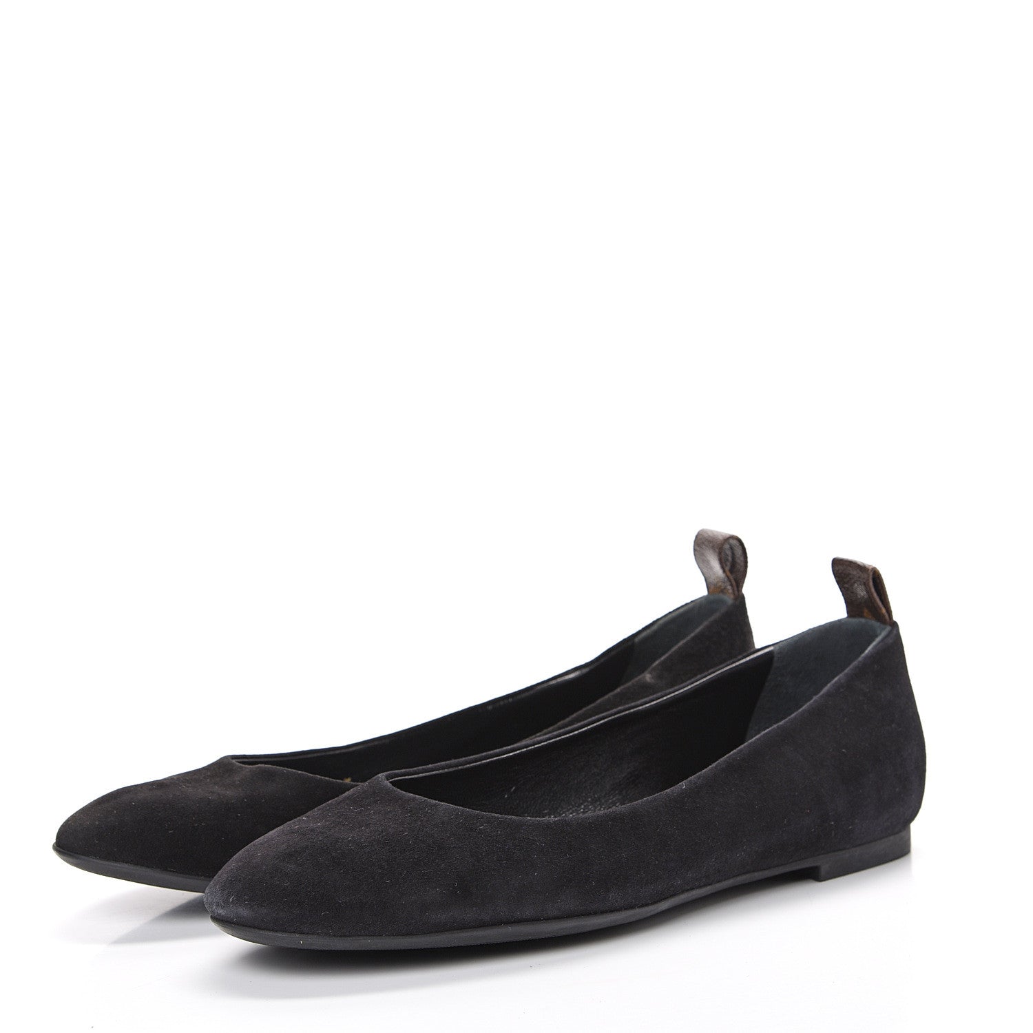 Louis Vuitton Suede Monogram Uniformes Ballet Flats 41 Black 3 of 11