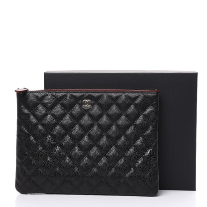 Chanel Caviar Quilted Medium Cosmetic Case Black 8 of 8