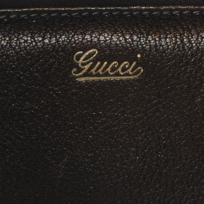 Gucci Leather Zip Around Capri Wallet Brown 7 of 8