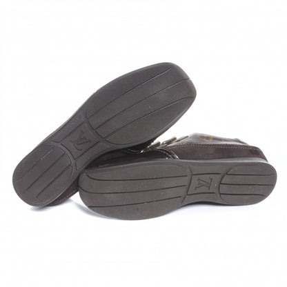 Louis Vuitton Suede Patent Monogram Speeding Velcro Sneakers 35 6 of 8