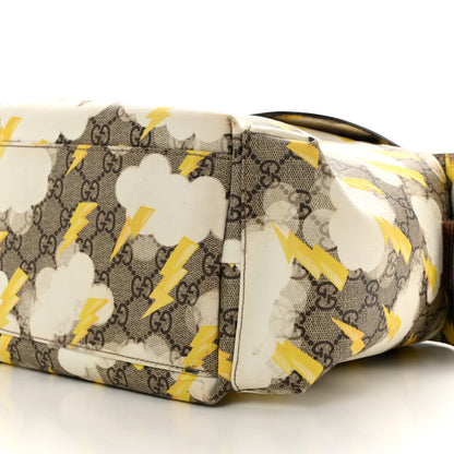 Gucci GG Plus Monogram Lightning Bolt Messenger Diaper Bag Beige 10 of 12