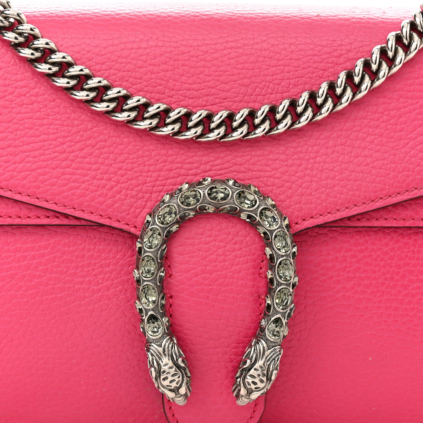 Dollar Calfskin Small Dionysus Shoulder Bag Box Pink
