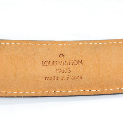 Louis Vuitton Damier Ebene 30mm Ellipse Belt 85 34 4 of 7