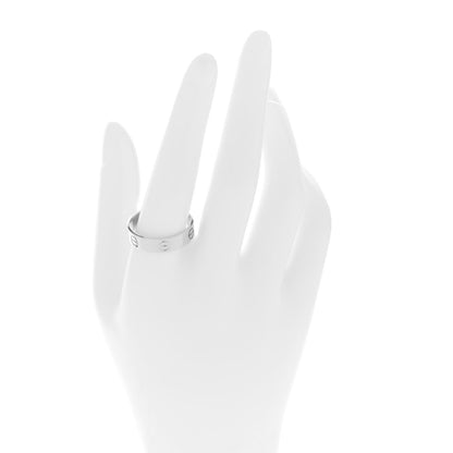 Cartier 18K White Gold 5.5mm LOVE Ring 64 10.75 2 of 5