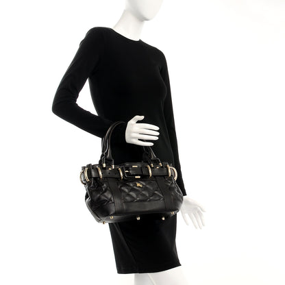 Burberry Calfskin Quilted Baby Beaton Dark Brown 2 of 9