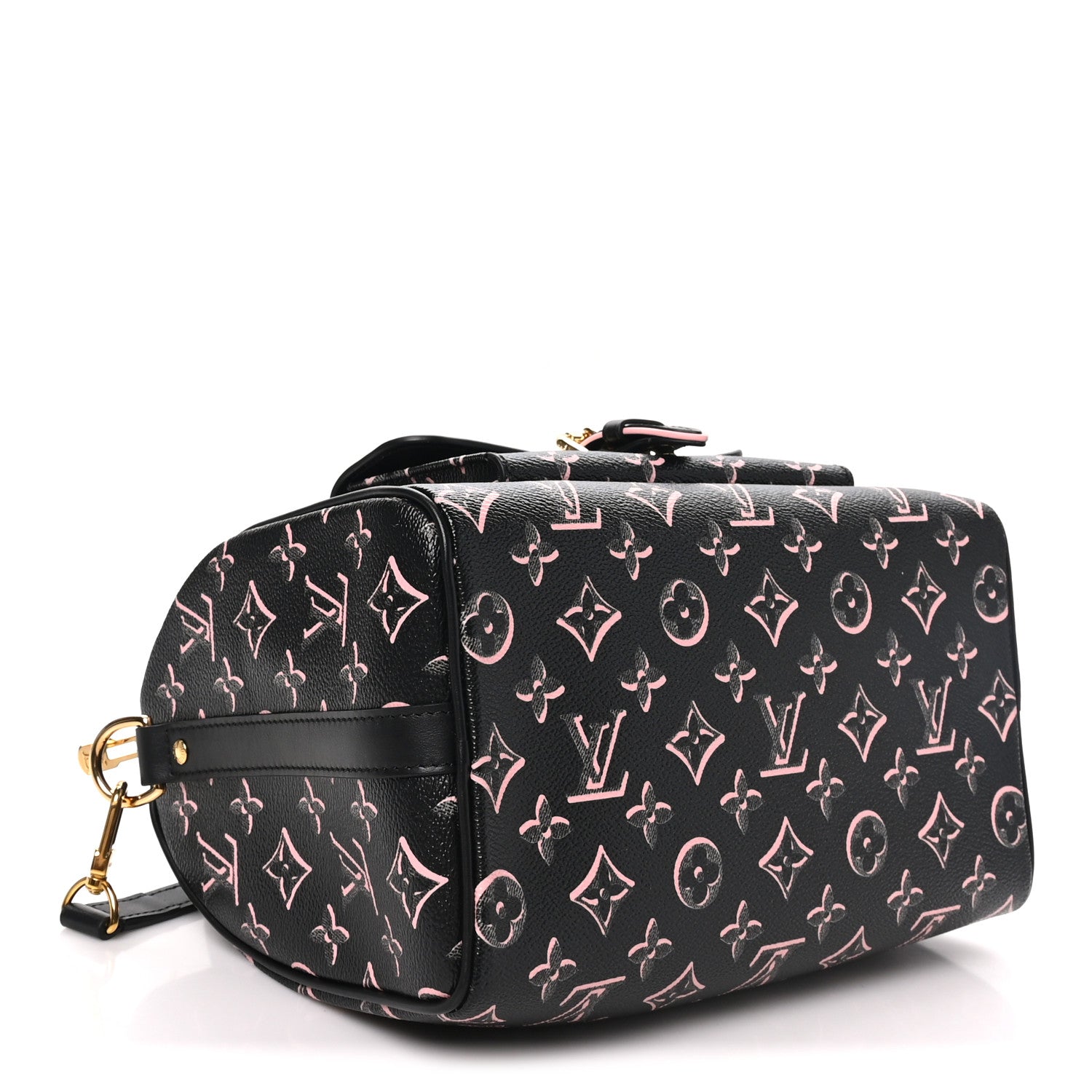Louis Vuitton Monogram Fall for You Speedy Bandouliere 25 Black 4 of 9