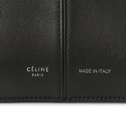 Celine Supple Natural Calfskin Vertical Tri-Fold Bag Black 7 of 11