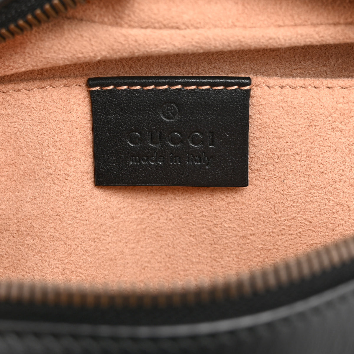 Gucci Calfskin Matelasse Small GG Marmont Chain Shoulder Bag Black 6 of 11