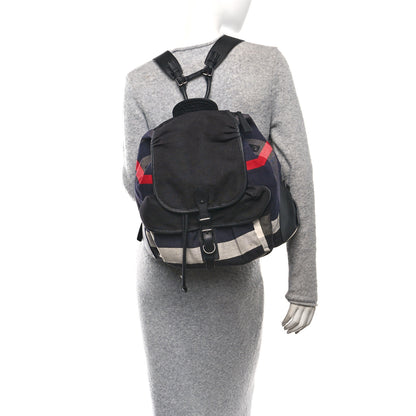Burberry Canvas Mega Check Korbin Backpack Black 2 of 10