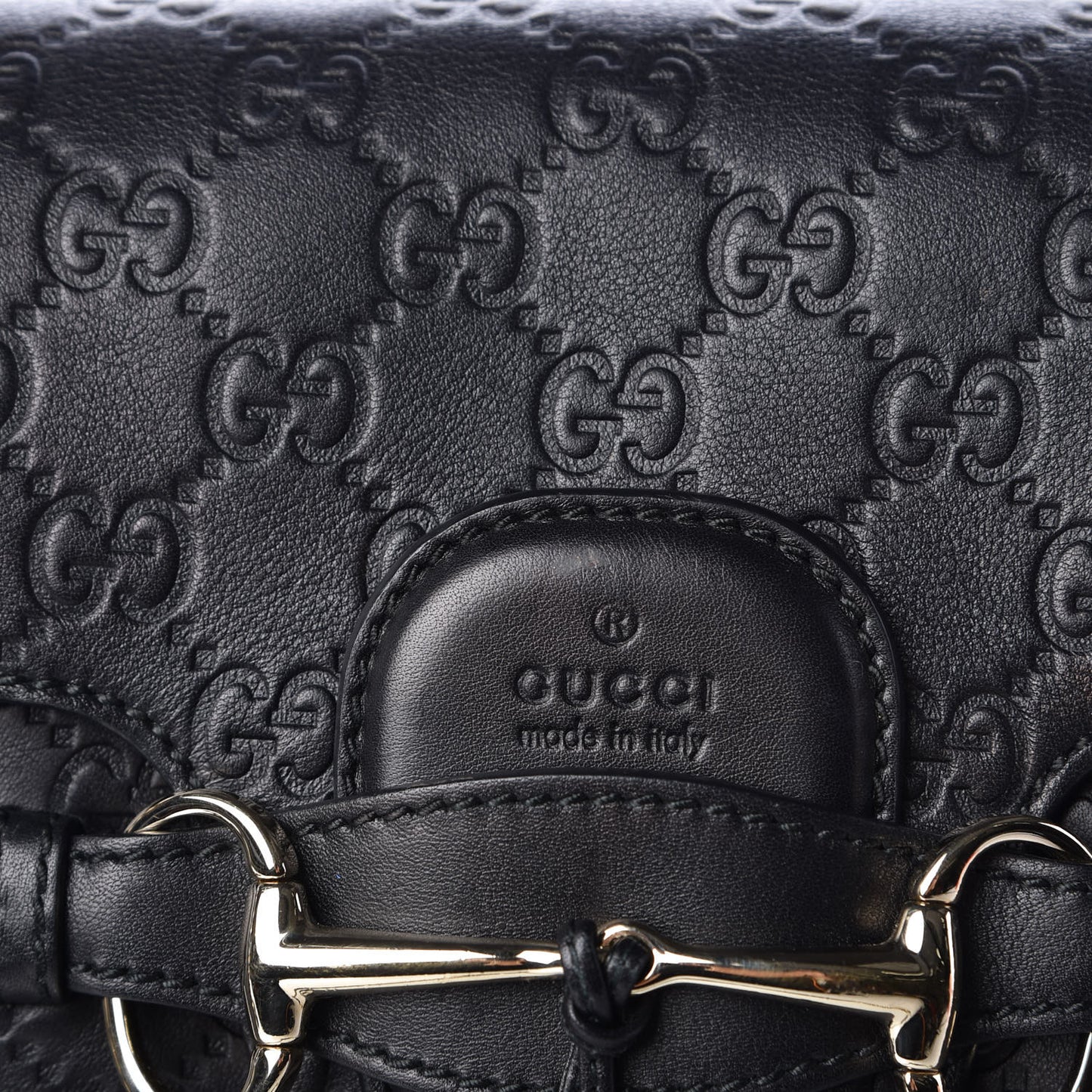 Guccissima Large Emily Chain Shoulder Bag Black