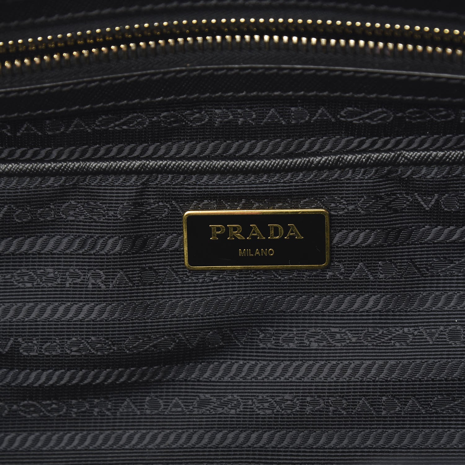 Prada Saffiano Tessuto Nylon Tote Black 5 of 9