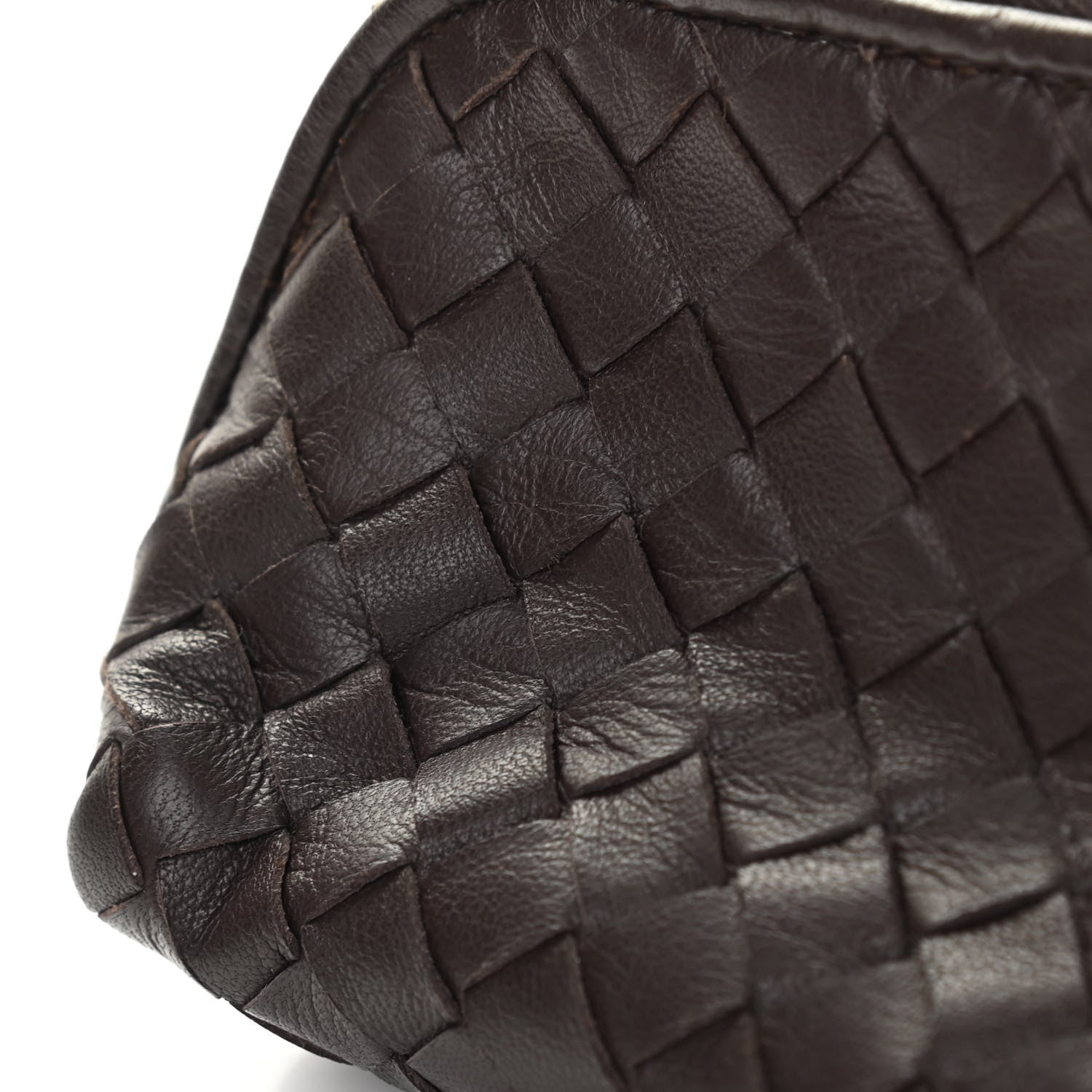 Bottega Veneta Nappa Intrecciato Cosmetic Case Ebano 10 of 11