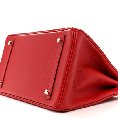 Hermes Epsom Birkin 30 Rouge Casaque 10 of 15