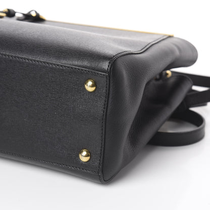 Fendi Vitello Elite Petite 2Jours Tote Black 8 of 8