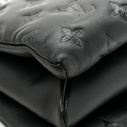 Louis Vuitton Lambskin Embossed Monogram Coussin PM Black 12 of 14
