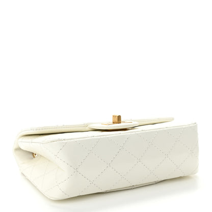 Chanel Aged Calfskin Quilted 2.55 Reissue Mini Flap White 4 of 10