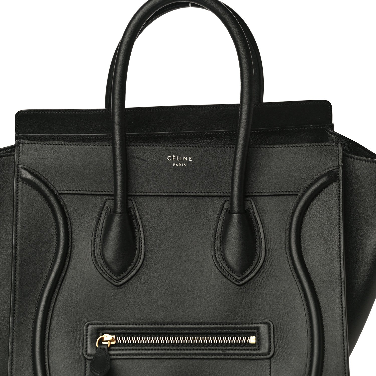 Celine Smooth Calfskin Mini Luggage Black 8 of 15