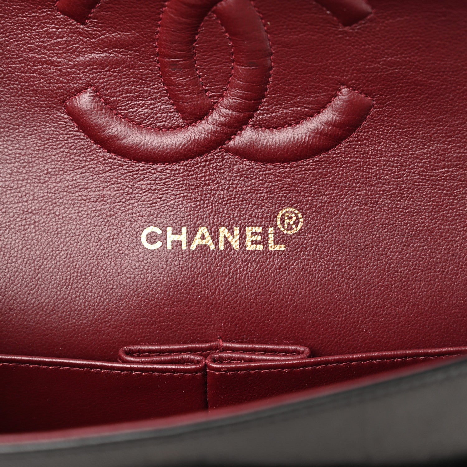 Chanel Lambskin Quilted Medium Double Flap Black 6 of 10