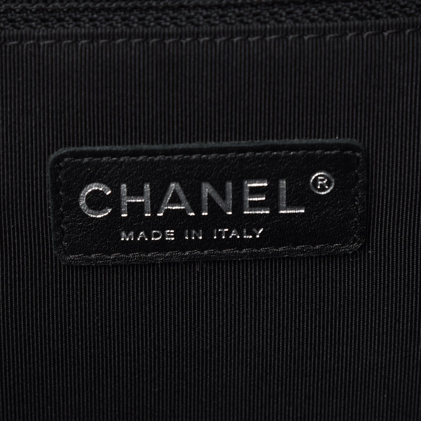 Caviar Quilted Large Shopping Tote Black