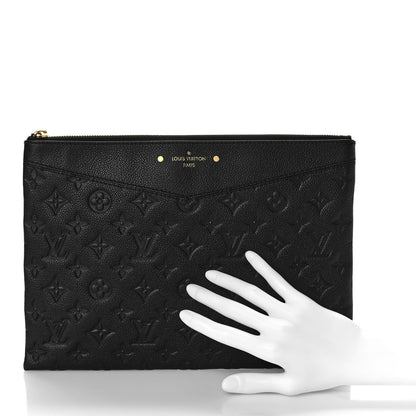 Louis Vuitton Empreinte Daily Pouch Black 2 of 8