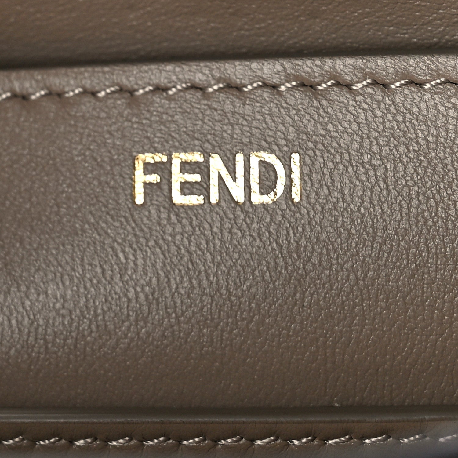 Fendi Vitello Seta Shiny Nappa Plexiglass Medium Peekaboo I SEE U Satchel Tortora 6 of 8