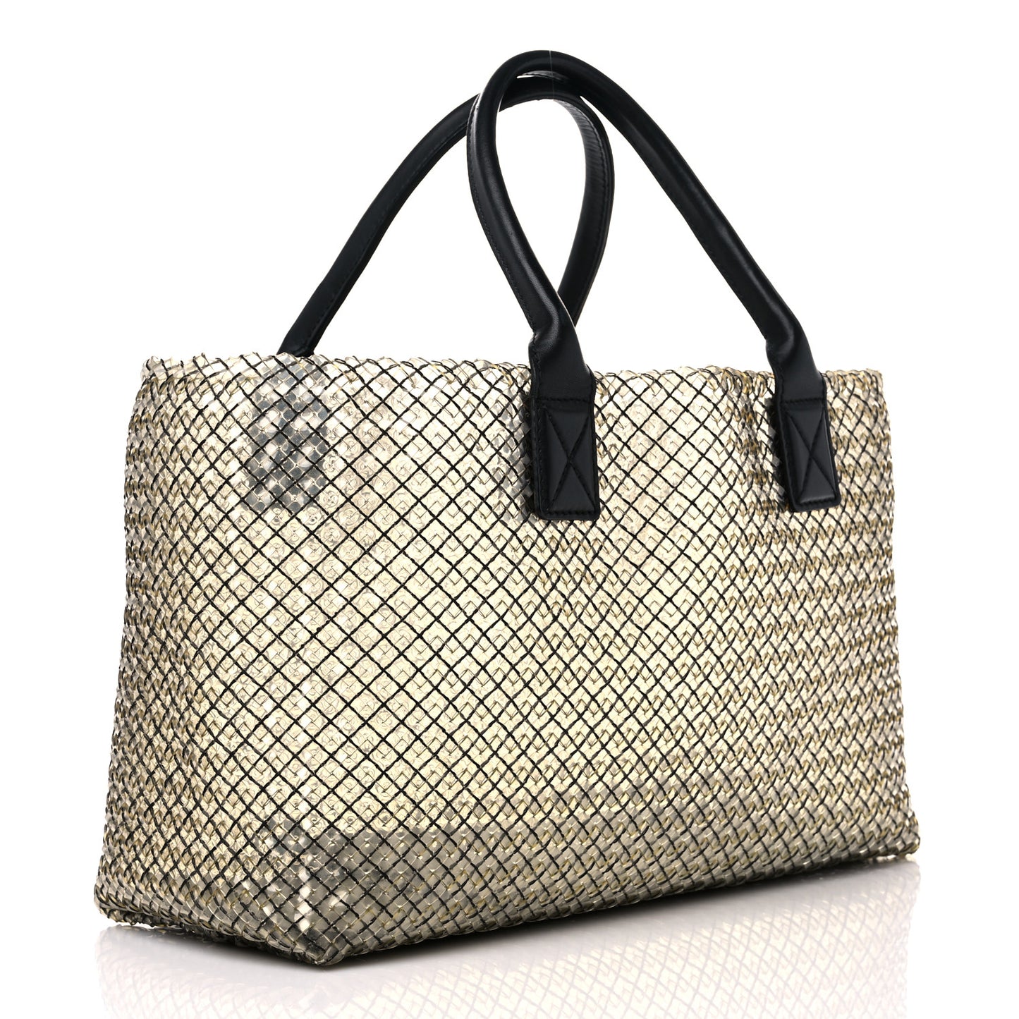 Nappa Intrecciato PVC Medium Cabat Black