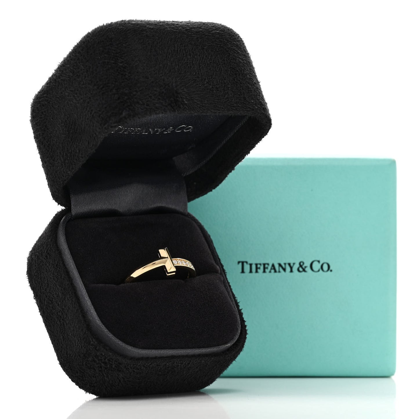 18K Yellow Gold Diamond 2.5mm T T1 Ring 57 8