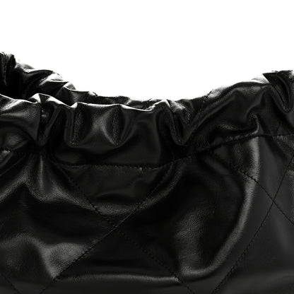 Chanel Shiny Calfskin Quilted Small Chanel 22 Black 9 of 12