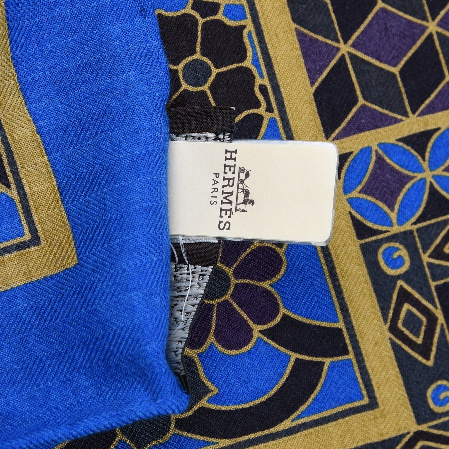 Cashmere Silk Collections Imperiales Shawl 140 Bleu Liedevin Mordore