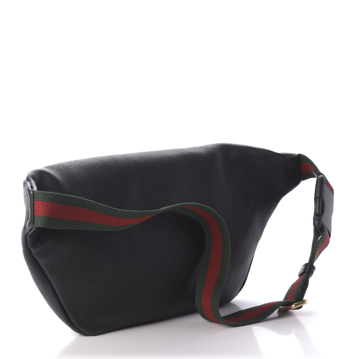 Gucci Grained Calfskin Logo Belt Bag Black 3 of 11