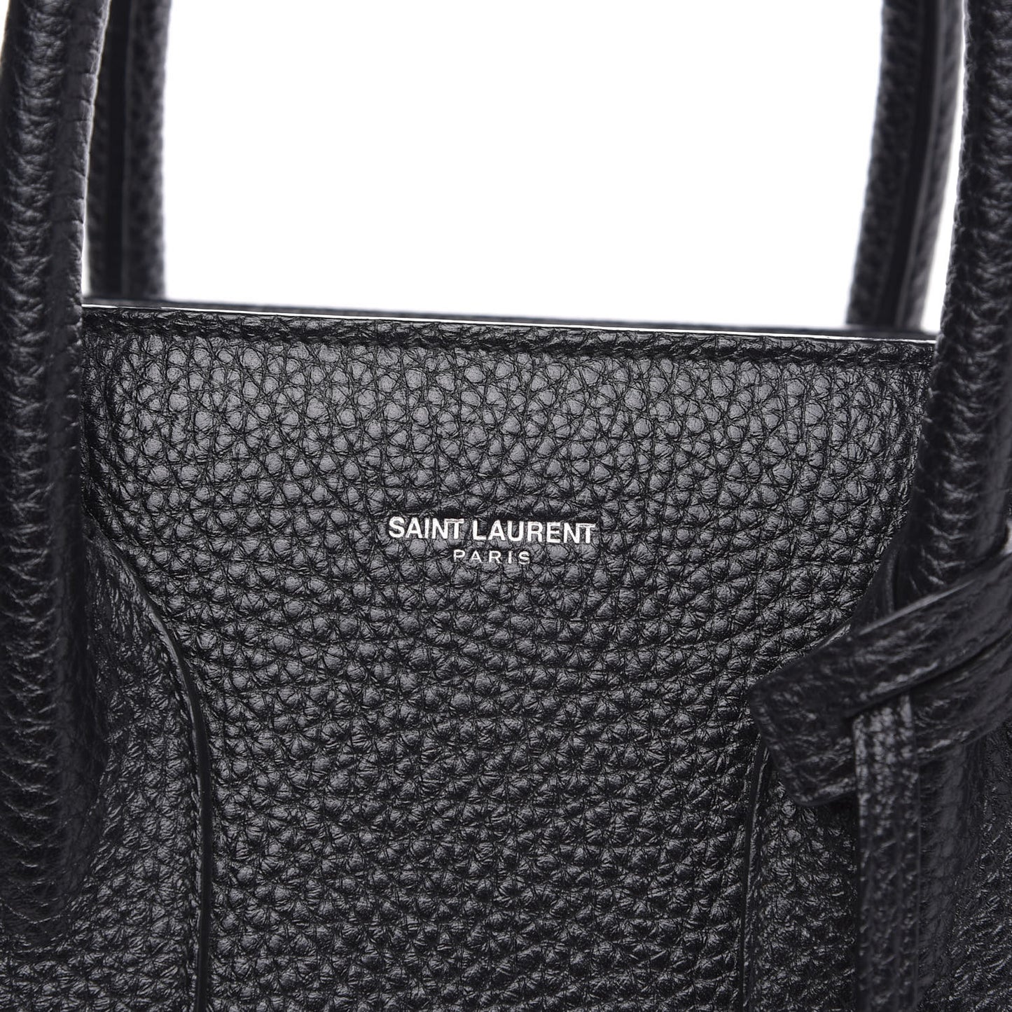 Grained Calfskin Small Sac De Jour Black
