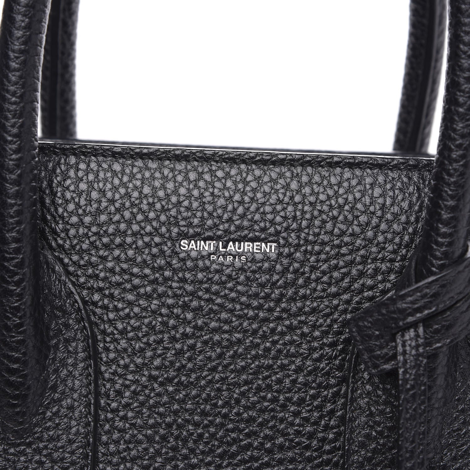 Saint Laurent Grained Calfskin Small Sac De Jour Black 8 of 11