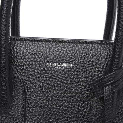 Saint Laurent Grained Calfskin Small Sac De Jour Black 8 of 11