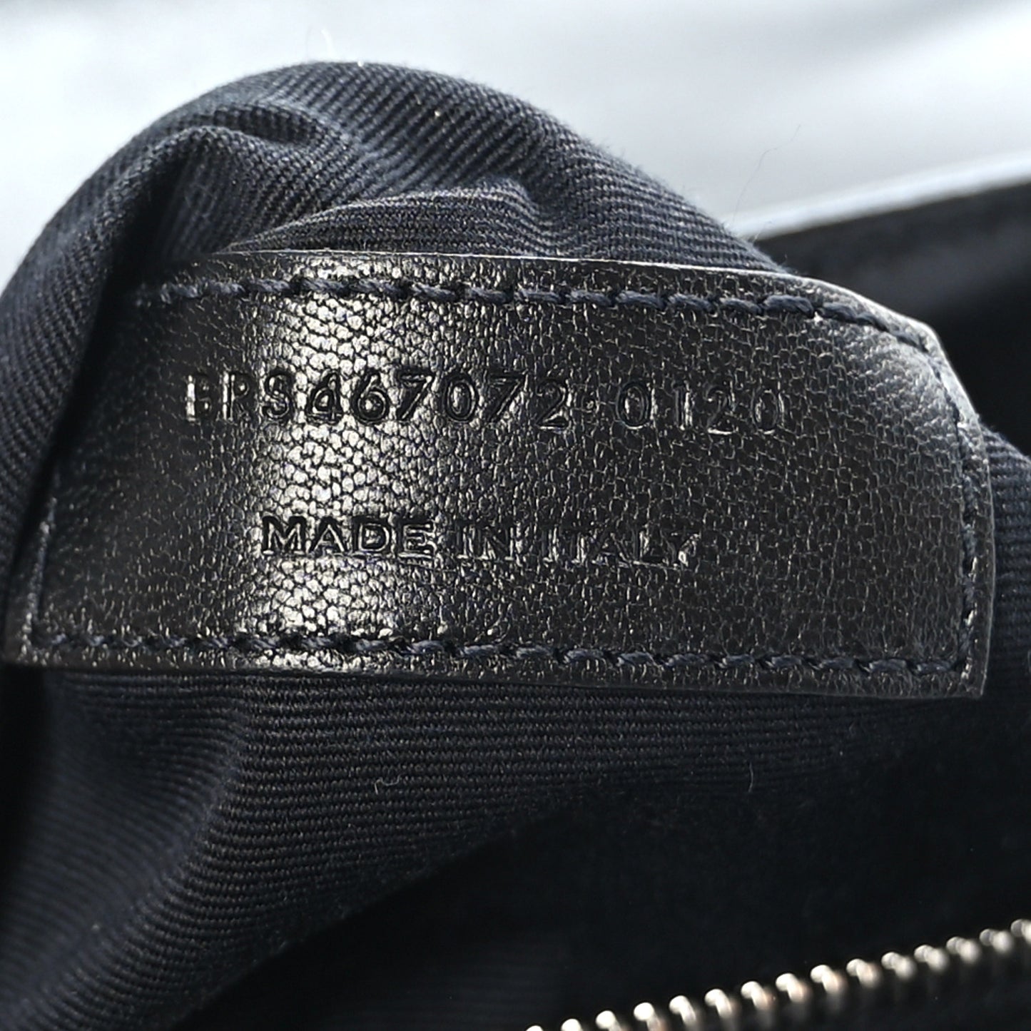 Calfskin Y Quilted Monogram Toy Loulou Crossbody Bag Black