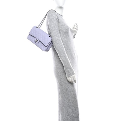 Chanel Caviar Quilted Medium Double Flap Light Purple 2 of 11