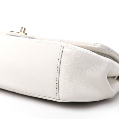 Chanel Lambskin A Real Catch Flap Bag White 9 of 14