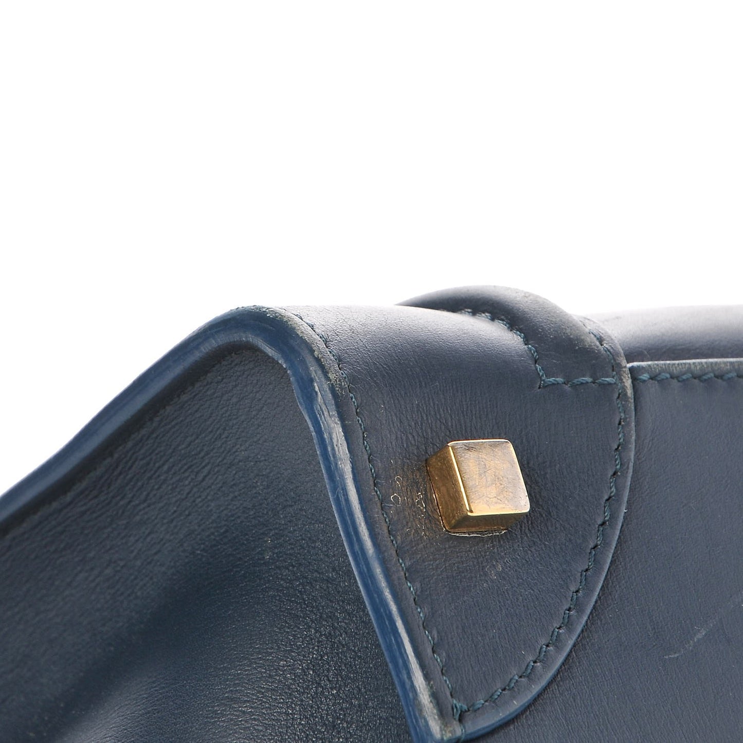 Drummed Calfskin Mini Luggage Orage