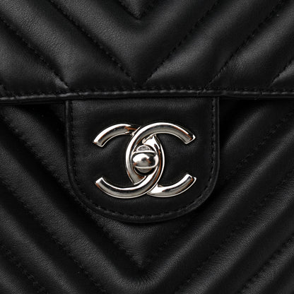Chanel Calfskin Chevron Quilted Small Urban Spirit Backpack Black 8 of 10