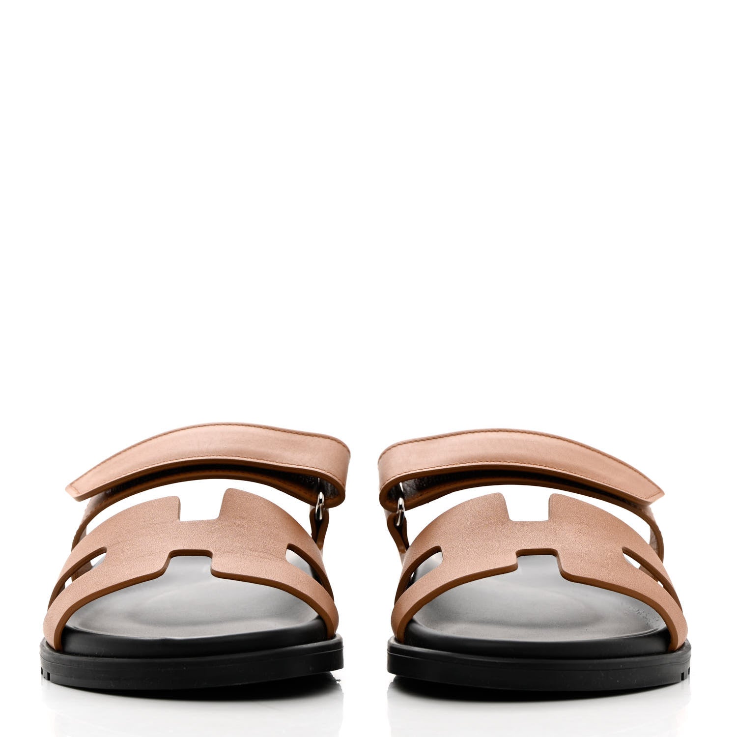 Hermes Epsom Womens Chypre Sandals 37 Natural 2 of 9